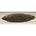Antiquities - Stone Age, a rare North American "Cordilleran" flint point, 10cm long,