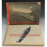 Transport, Aeronautica, Airships - Zeppelin-Weltfahrten, two-volume set, Dresden: Biderstelle Lohse,