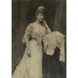 Royalty - a pair of World War One period servants' hall-type portraits,
