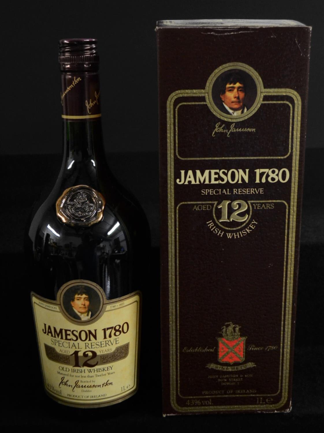 Whisky - Jameson 1780 Special Reserve Aged 12 Years Old Irish Whiskey, 43%, 1l, - Image 3 of 3