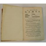 Georgian Gambling and Gaming - Hoyle [Edmond], Games of Whist, Quadrille, Piquet, Chess,