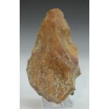 Antiquities - Stone Age, a large French flint hand axe (Acheulean, Homo heidelbergensis), 14cm long,