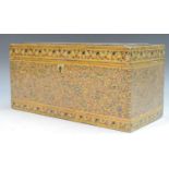 A Kashmiri rectangular tea caddy,