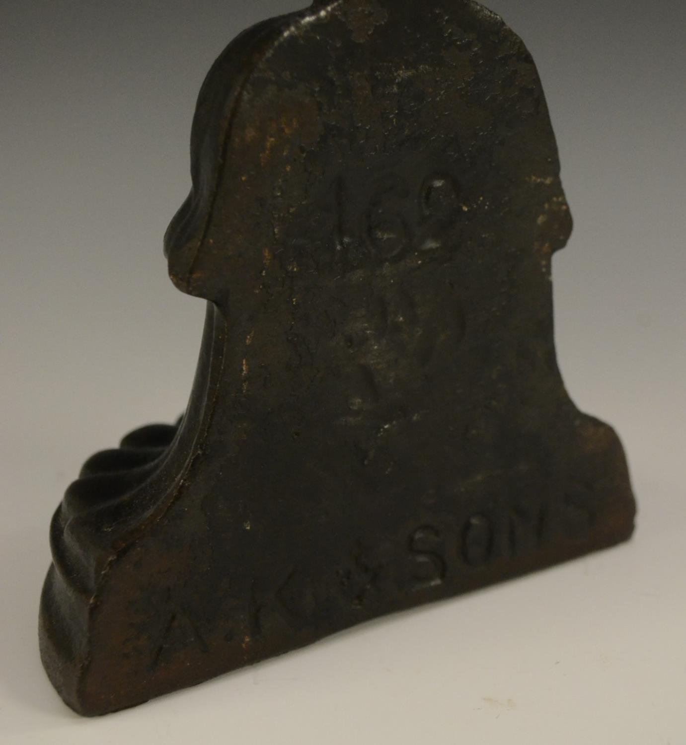 A Victorian cast iron door stop, by Archibald Kenrick & Sons of West Bromwich, - Image 5 of 6