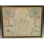 John Speed (1552-1629), by and after, two-page map,