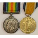 Medals, World War I, a pair, British War and Victory, named to 110902 Gnr W W Shaylor,