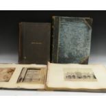 Photography - a 19th century Italian Grand Tour quarter-leather and faux morocco buckram photograph