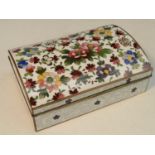 A Chinese cloisonne rectangular box,