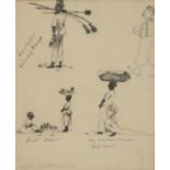 Colonial Travel - The West Indies - an annotated figurative sketch, Barbados Chimney Sweep,