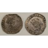 Coins, GB, Tudor, Edward VI, Second Period, January 1549 - April 1550, 2 hammered silver shillings,