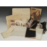 Ephemera - an Edwardian dressmaker or haberdasher's MS account/notebook, partially-filled,