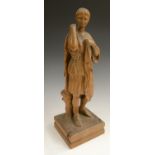 A 19th century oak carving, of Diana, after the Antique and in the Grand Tour taste,