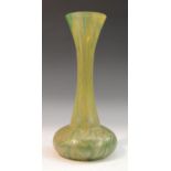 An Art Nouveau design trumpet shaped vase, in the manner of Loetz Kralik 'Aquagold',