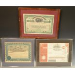 Scripophily, Share Certificates - America - Geology: North Bute Mining Company, Minnesota,