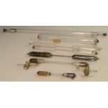 Science - a collection of discharge or 'croock' tubes, the largest 37.