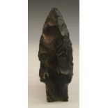 Antiquities - Stone Age, a rare North American "Stemmed Benton" flint point of Coshocton chert,