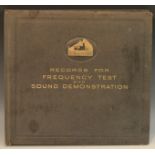 Science - Records - an album of five HMV 78rpm double-sided records of frequency and sound sound