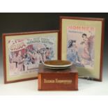 Advertising - Musical Instruments - an American mechanical shop display turntable stand,