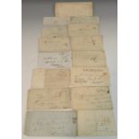Postal History - early 19th century entire collection, 15 items including,