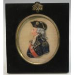 A wax portrait, of Vice-Admiral Nelson, 1st Viscount Nelson (1758 - 1805), bust-length,