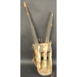 Tribal Art - a large Bamana N'tomo mask, carved as a stylised hyena,