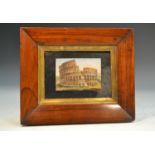 A 19th century Italian Grand Tour micro mosaic rectangular panel,