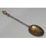 A mid-Victorian parcel-gilt silver 'Apostle' table spoon,