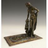 Franz Bergmann, a late 19th/early 20th century, a cold painted bronze,