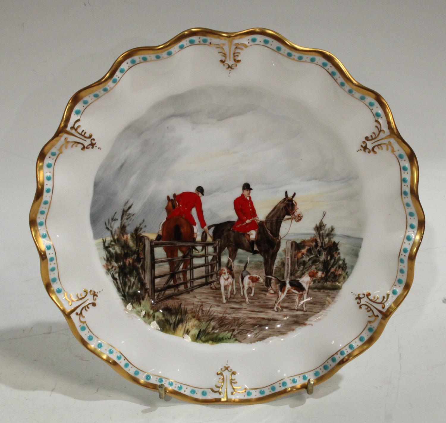 A Royal Crown Derby plate, painted by Catherine Mary Pell, signed, - Image 6 of 10