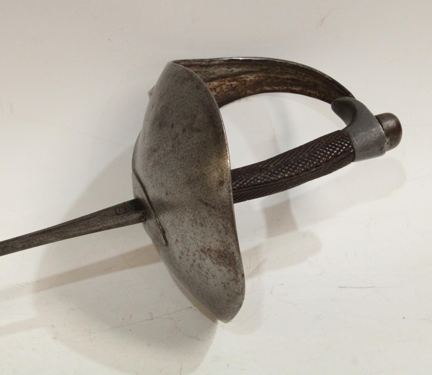 A 19th century rapier or epee, bowl guard, - Image 3 of 3