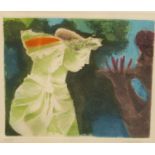 Modern British School (mid-20th century), Stylised Classical Figures, a limited edition print,