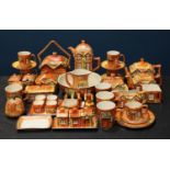 Ceramics - Price Kensington Cottage ware inc Coffee and teapots, biscuit barrel, cruet set,