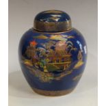 A Carlton Ware New Mikado pattern ovoid ginger jar and cover,