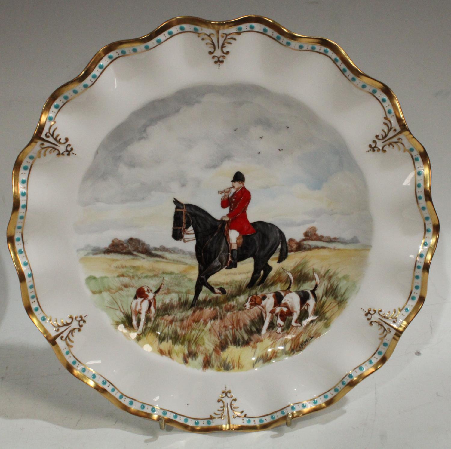 A Royal Crown Derby plate, painted by Catherine Mary Pell, signed, - Image 2 of 10