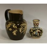 A Salopian Art Pottery ovoid bottle vase,