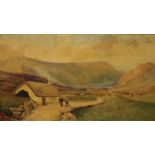 Adophus (early 20th century) Crofter's Cottage signed, oil on canvas,