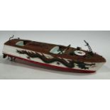 A model speed boat painted with a dragon, TMY Hong Kong, battery operated, 45.