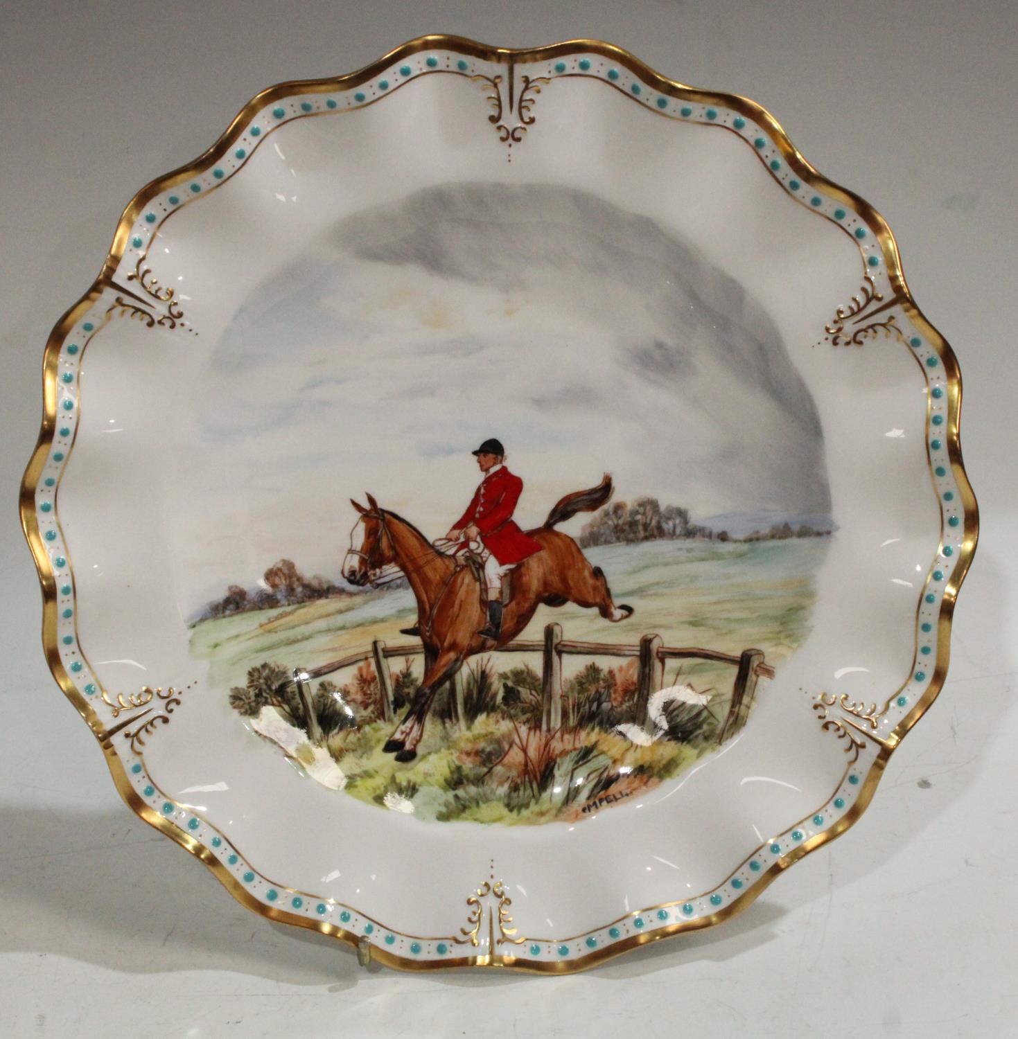 A Royal Crown Derby plate, painted by Catherine Mary Pell, signed, - Image 4 of 10