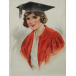 Gregor McGregor The Graduate signed, watercolour, 40.5cm x 29.