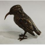 A Continental cold-painted bronze, of a sunbird, in the manner of Franz Xaver Bergman (1861-1936),