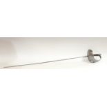 A 19th century rapier or epee, bowl guard,