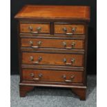 A George III style mahogany bachelor's chest