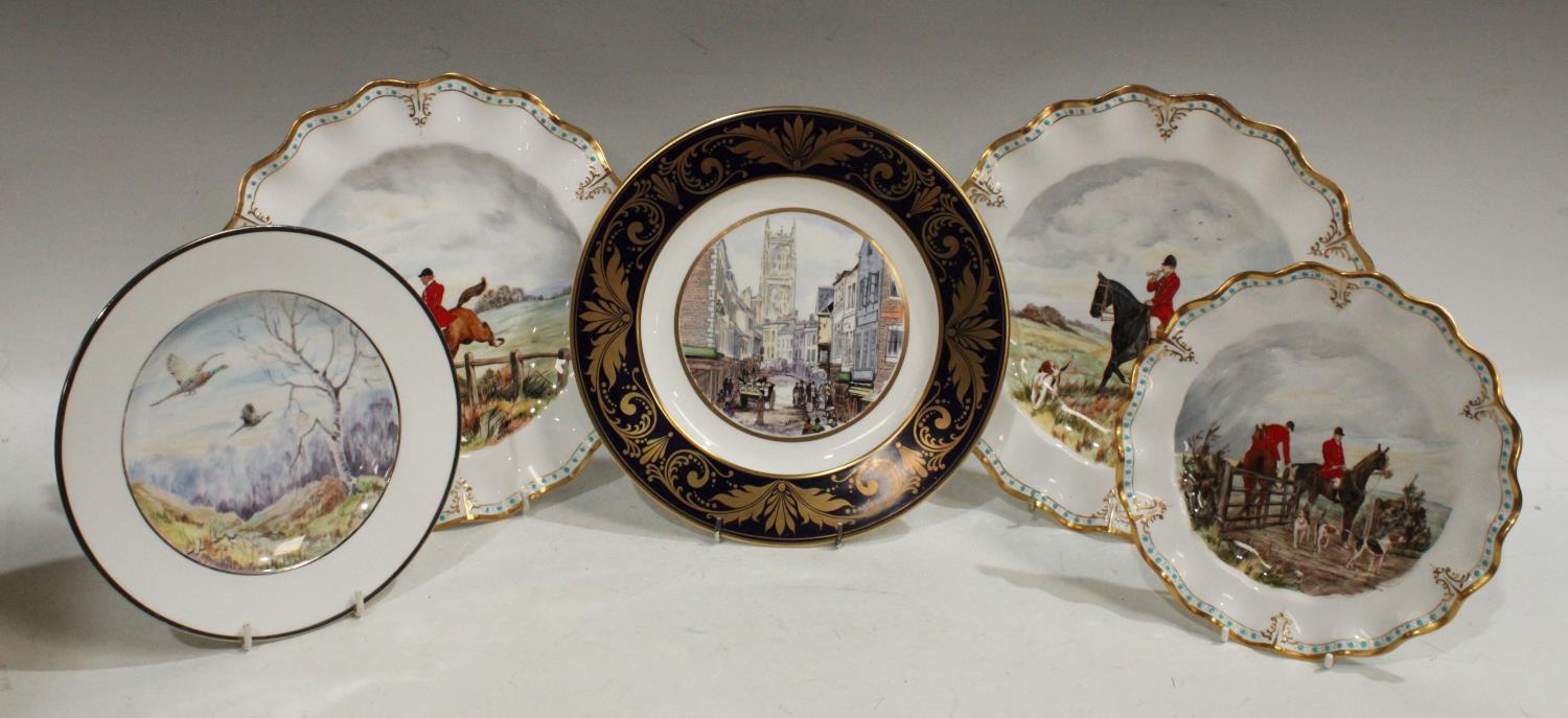 A Royal Crown Derby plate, painted by Catherine Mary Pell, signed,