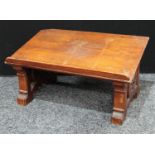 A Gothic Revival ecclesiastical pine table-top lecturn,