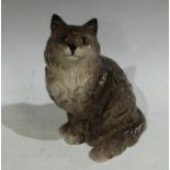 A large Royal Doulton seated Persian cat