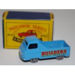 Matchbox Regular Wheels 60a Morris J2 Pick-up Truck "Builders Supply Company" - red and black
