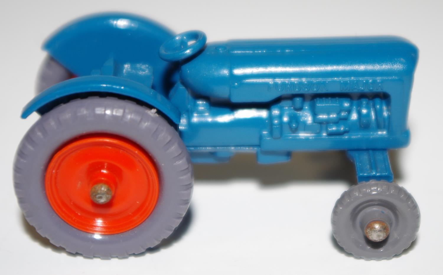 Matchbox Regular Wheels 72a Fordson Major Tractor - Stannard Code 1, blue body, silver trim, - Image 4 of 7
