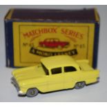 Matchbox Regular Wheels 45a Vauxhall Victor - yellow body, without windows,