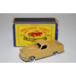 Matchbox Regular Wheels 50a Commer Pick-up Truck - Stannard Code 1 light tan body, silver trim,