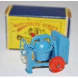 Matchbox Regular Wheels 3a Site Mixer - blue,
